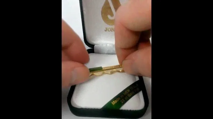 Gold Plated tie pin.