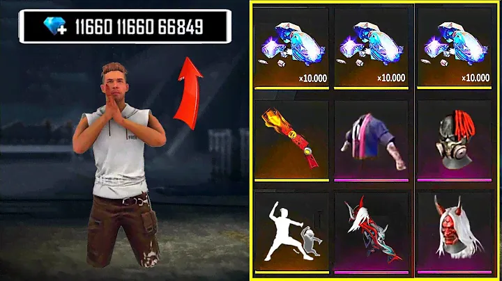 POOR ADAM 😎 NEEDS 100.000💎 DIAMONDS 😱 GOT AMAZING SKINS 🔥 FREE FIRE