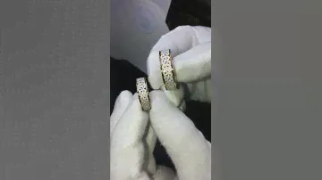 Парные обручальные кольца из двухцветного золота на заказ
