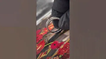 Матовые обручальные кольца из белого золота