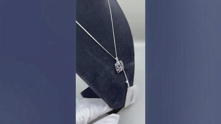 Подвеска из белого золота 585 пробы с брилл и сапфирами, 2.85 гр ✒️t.meESTET_jewellery_and_coins