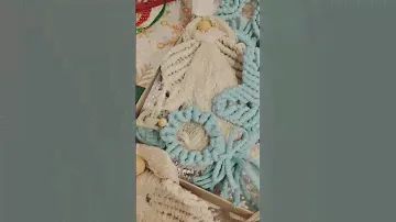 Новогодние украшения в технике макраме.
