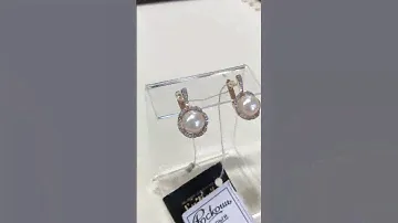 Золотые серьги с жемчугом