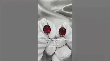 Золотые серьги с гранатами СССР, 3.27гр / ссылка на изделие в комментариях