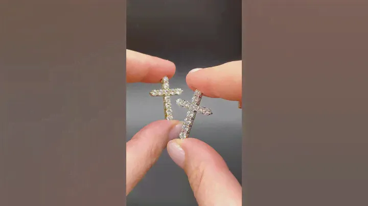 Крест, золото, бриллианты, дизайн Tiffany