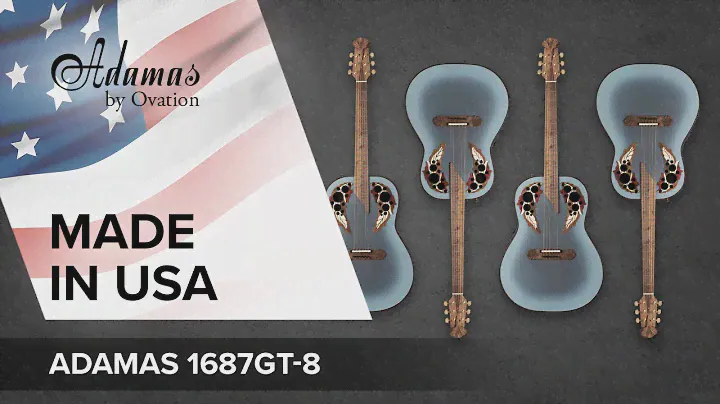 FEATURES 🇺🇸 ADAMAS by Ovation 1687GT-7-G Reverse Beige Burst 🎸✨