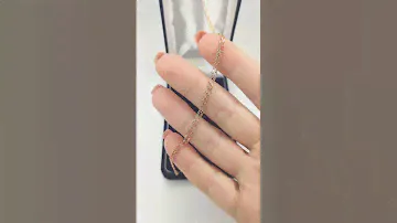 Золотая цепочка. Плетение - фигаро.